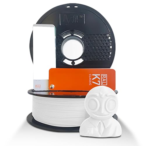 NFIL3D 1KG Net HS PLA+ Snow White 3D Printer Filament | Filaments for 3D Printer| 1.75mm| Accuracy - +/- 0.015mm | 1000g 3D Filament, 250g Spool & 350g Packaging Weight (Total Weight 1.6KG) - Image 1