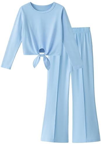 Yekaty Girls Size 10 Clothes Long Sleeve Tops and Pants Back to School Outfits for Girls Fall Sets - Image 1