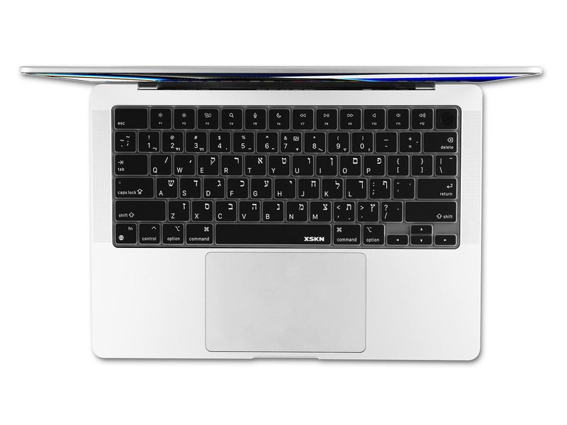 XSKN Hebrew US Version Silicone Keyboard Cover Skin for 2022-2024 MacBook Pro 14.2" 16.2" MacBook Air 13.6" 15.3" and Touch ID A2442 A2779 A2918 A2992 A2485 A2780 A2991 A2681 A3113 A2941 A3114 - Image 2