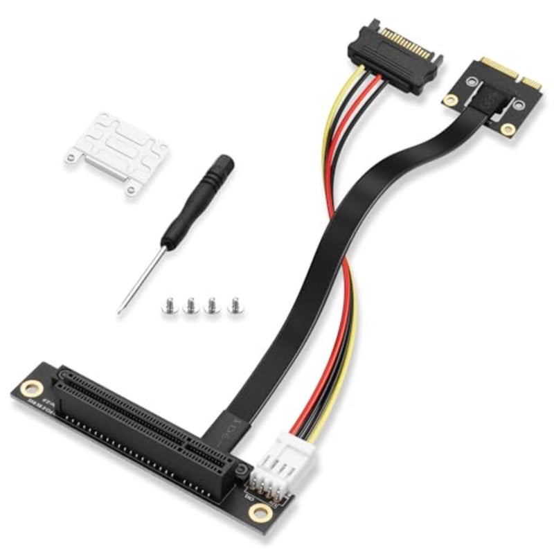 Mini PCIE Wireless Network Card to PCIe X8 Extender Cable Mini-Pcie Male to PCI-E X8 Female Riser Cable 20CM - Image 1