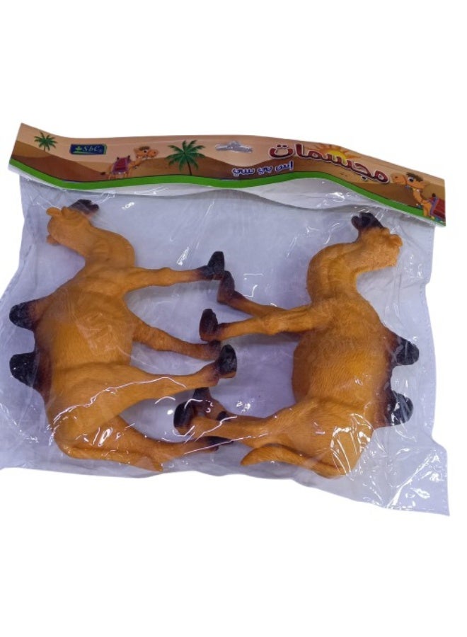 Craft Camel Figurine - Detailed Wild Animal Toy 19 x 13cm