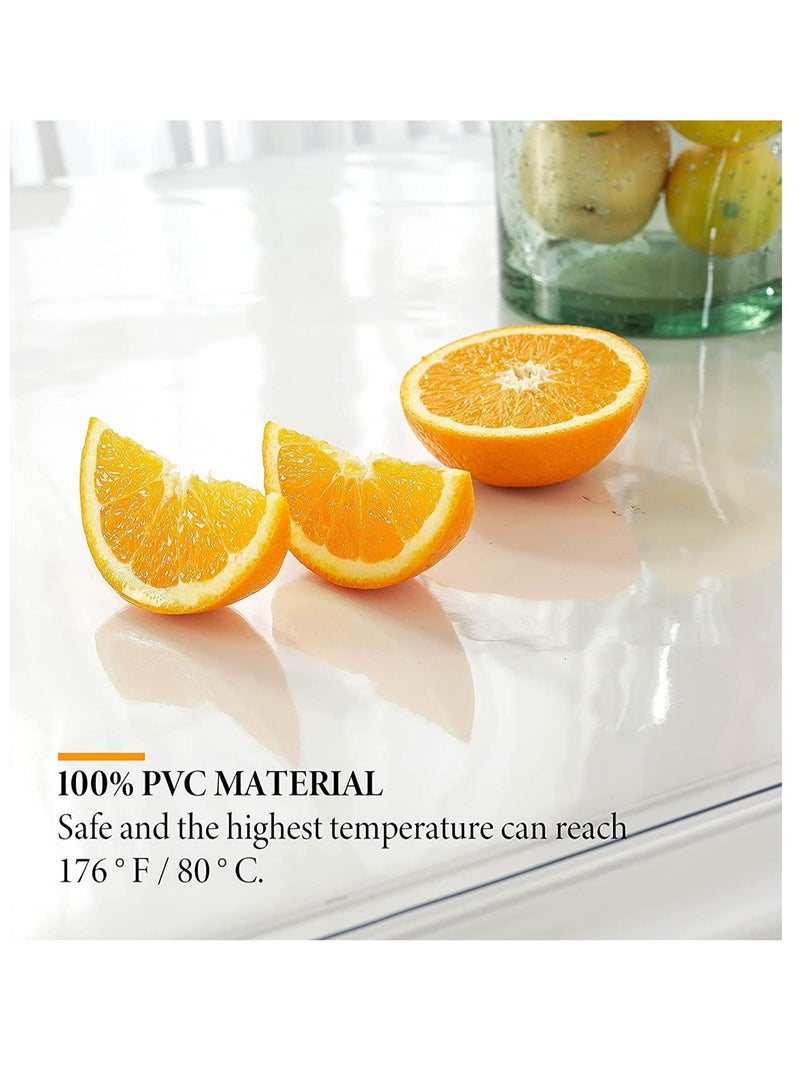 SYOSI Rectangle Vinyl Tablecloth,100% Waterproof Heavy Duty Oil Spill Proof Stain Resistant Plastic PU Table Cover with Flannel Backing for KitchenDiningParties - Image 5