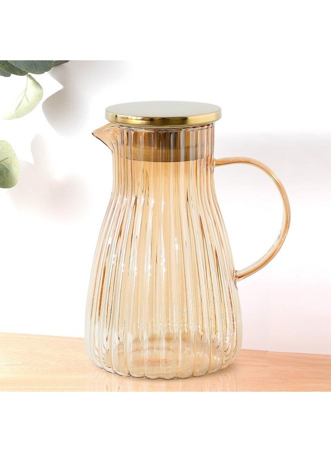 Umai UMAI Borosilicate Glass Water Jug with Airtight Lid (1.5L) | Glass Jar for Water with Handle | Glass Jug for Water | Water Jugs for Dining Table | Detox Water Jar | Water Jar | Diwali Gift  - Image 1