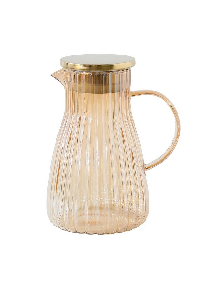 Umai UMAI Borosilicate Glass Water Jug with Airtight Lid (1.5L) | Glass Jar for Water with Handle | Glass Jug for Water | Water Jugs for Dining Table | Detox Water Jar | Water Jar | Diwali Gift  - Image 2