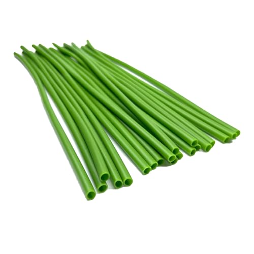 Threemonkys Green tubular flower stems wrap, 11.8 inches (about 30 cm) in length,flower bouquets artificial Accessories, used to thicken artificial flower stems, DIY wedding bouquet (Green 6MM(50PCS)) - Image 1
