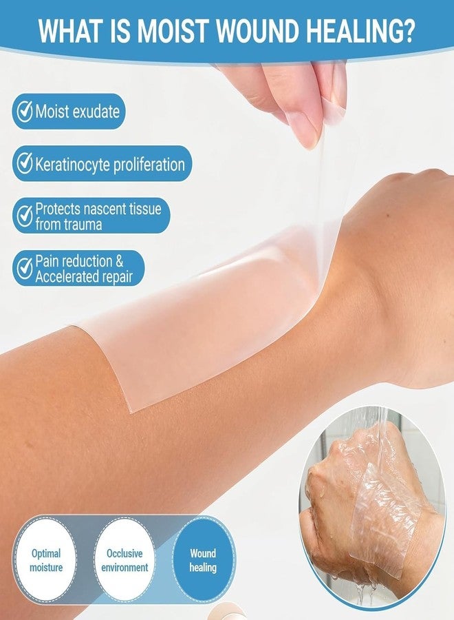 HEVIR Hydrocolloid Roll for Wound & Acne Care – 5cm x 1.5M Cut-to-Size Bandage, Ultra Absorbent Waterproof Self-Adhesive Tape for Blisters, Burns, Skin Protection, First Aid Kit Essential,Medical Grade - Image 5