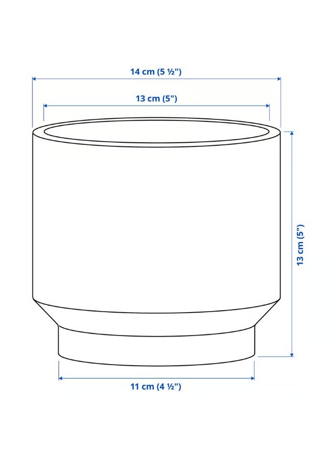 Brown Plant Pot – Indoor & Outdoor Decorative Flower Pot, Durable and Stylish, 12 cm Diameter - Image 5