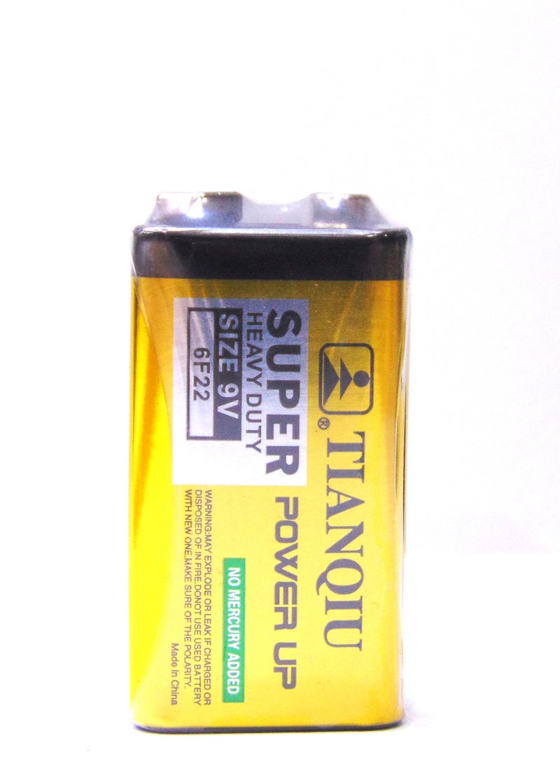 TIANQIU Tianqiu "Super Power Up" 9V Battery - Reliable and Continuous Performance (6F22)  - Image 1