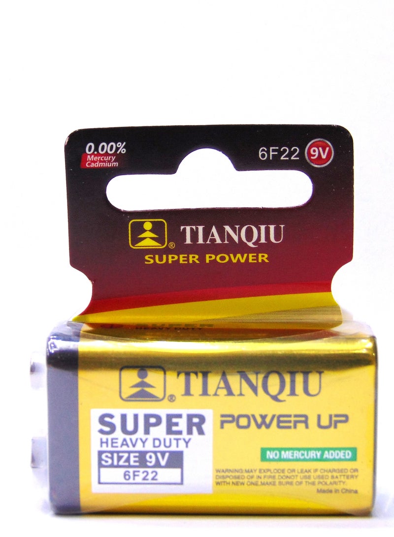 TIANQIU Tianqiu "Super Power Up" 9V Battery - Reliable and Continuous Performance (6F22)  - Image 2