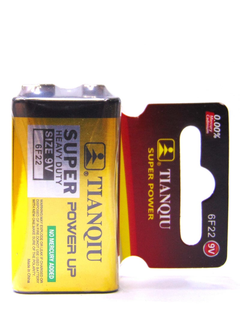 TIANQIU Tianqiu "Super Power Up" 9V Battery - Reliable and Continuous Performance (6F22)  - Image 3