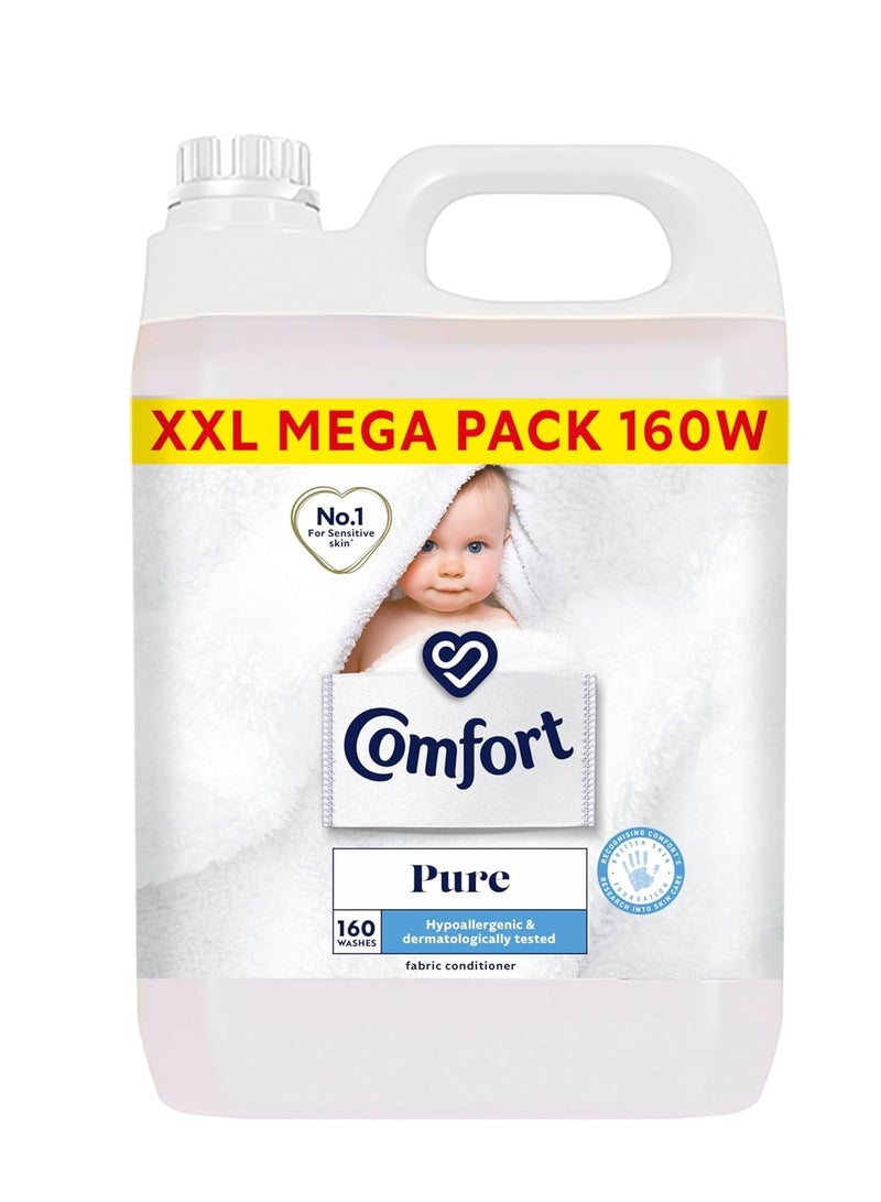 كمفورت منعم أقمشة كومفورت بيور، 160 غسلة، 4.8 لتر، مختبر من قبل أطباء الجلدية | منعم أقمشة مضاد للحساسية | لبشرة الأطفال الحساسة - Image 1