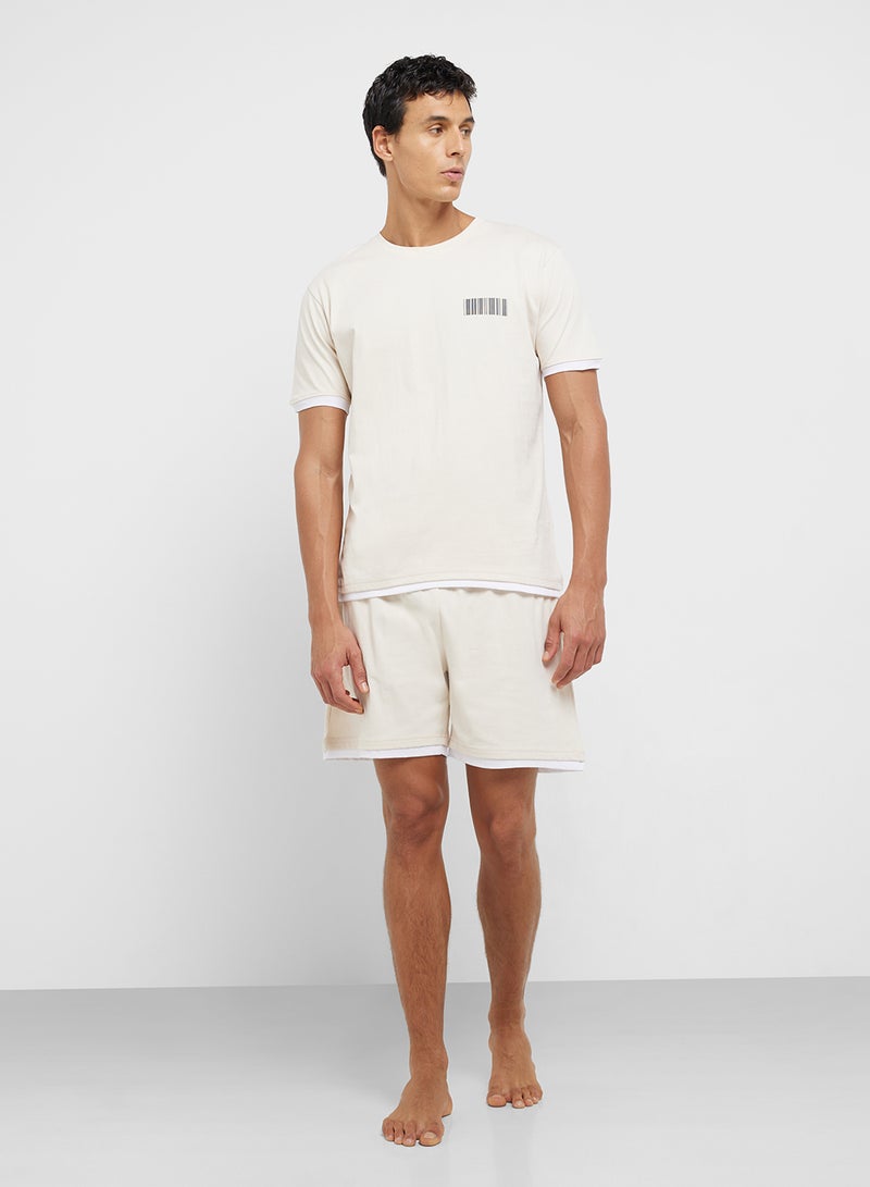 Seventy Five Nightwear T-Shirt & Shorts Set  - Image 5