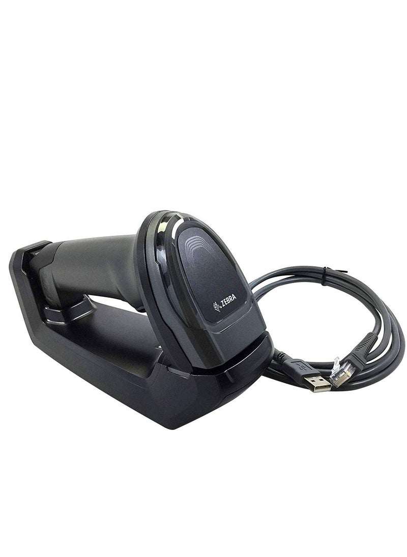 ZEBRA - Zebra DS8178 1D 2D Wireless Barcode Scanner Bluetooth QR Black Code Imager with Cradle and USB Cord Scan-(DS8178-SR7U2100SFK) - Image 1