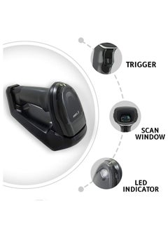 ZEBRA Zebra DS8178 1D 2D Wireless Barcode Scanner Bluetooth QR Black Code Imager with Cradle and USB Cord Scan-(DS8178-SR7U2100SFK)  - Image 3