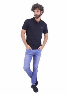 GIORDANO Men's Embroidery Solid Polo - Black  - Image 2