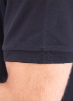 GIORDANO Men's Embroidery Solid Polo - Black  - Image 4
