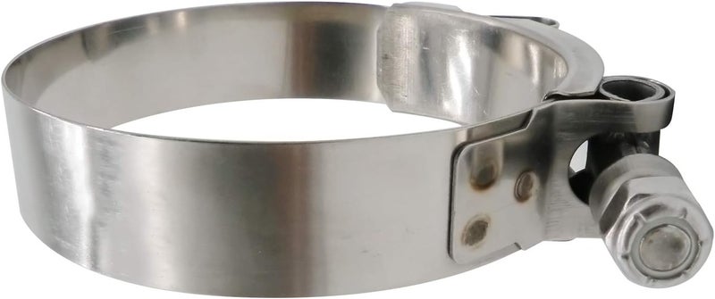 ROADFORMER 78mm - 86mm T-Bolt Hose O.D. Clamp - Working Range 3.06" - 3.39" for 3.25 inch Hose OD, Stainless Steel Bolt, SS Band Floating Bridge and Nylon Insert Locknut (78mm - 86mm, 2 pack) - Image 4