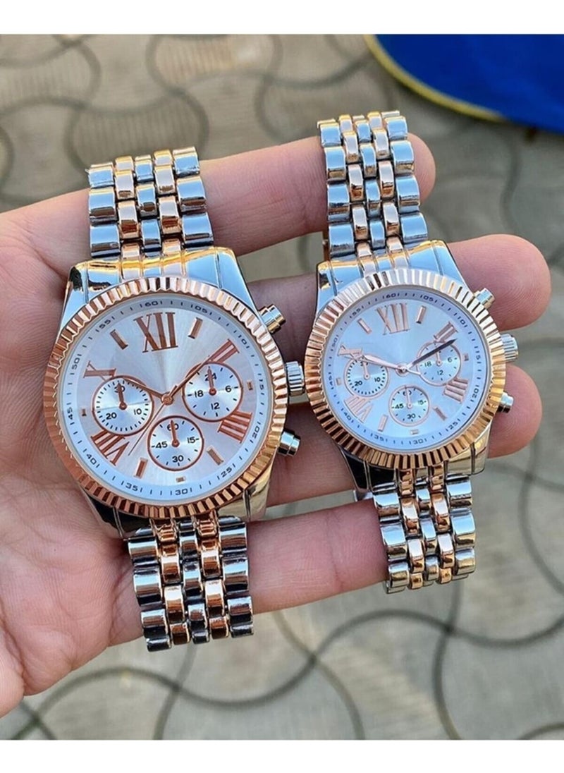 İstliv Istliv Couple Watches"/" Lover's Watches" Silver-Rose Wrist Watches (Bracelet is not included in the price)  - Image 2