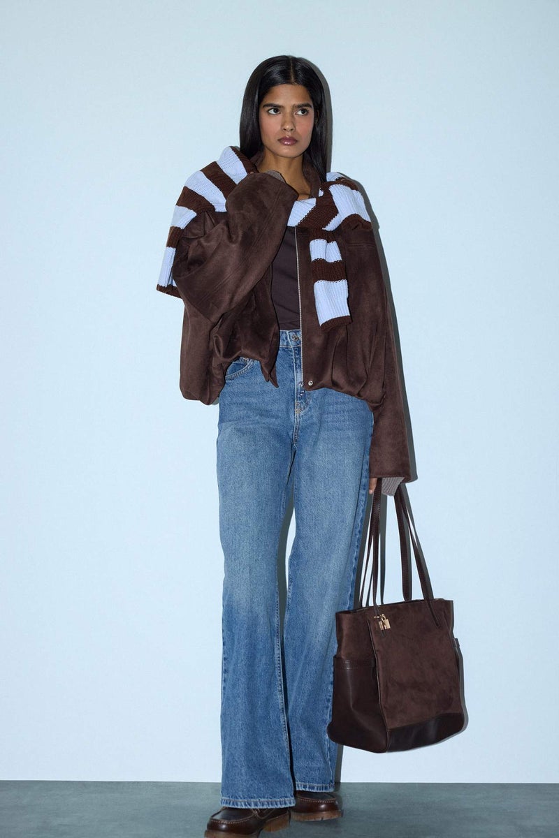 DeFacto Waterproof Regular Fit Suede Jacket - Image 2