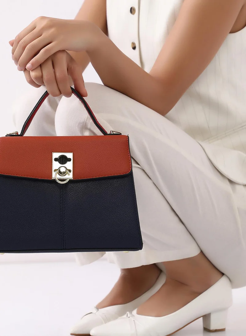 Haute Sauce  Top Handle Turn-Lock Handbag for Women | Best Price UAE