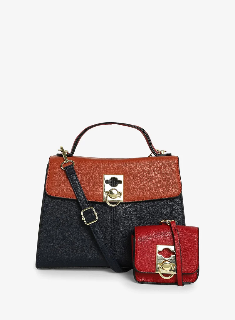 Haute Sauce  Top Handle Turn-Lock Handbag for Women | Best Price UAE