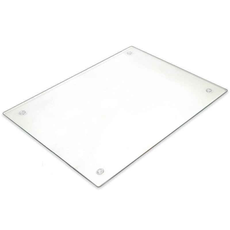 Tempered Glass Cutting Board Long Lasting Clear Glass Scratch Heat Shatter Resistant Dishwasher Safe XLarge 16x20