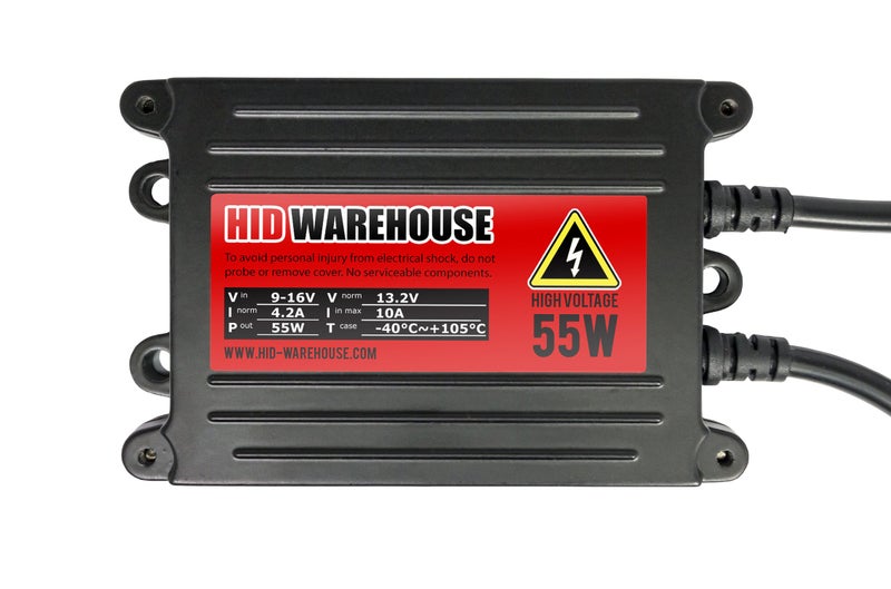 HID-Warehouse HIDWarehouse H7 5K 55W AC Xenon Bundle - Xenon Headlight Bulb with Slim AC Ballast - 5000K Bright White - Xenon Bulbs - 1 Pair - Image 3