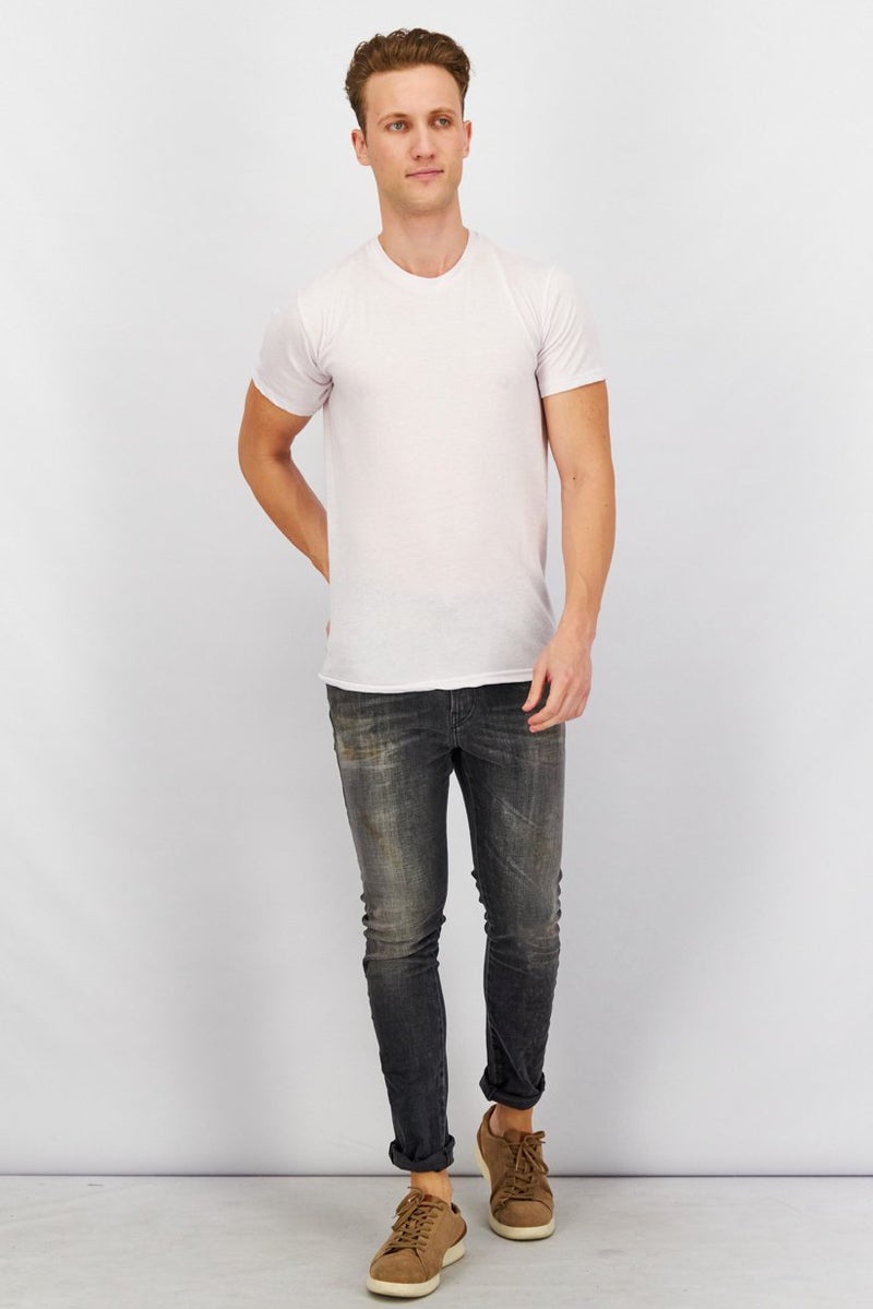 DIESEL جينز ضيق للرجال، غسيل أسود، غير قابل للتمدد - Image 3