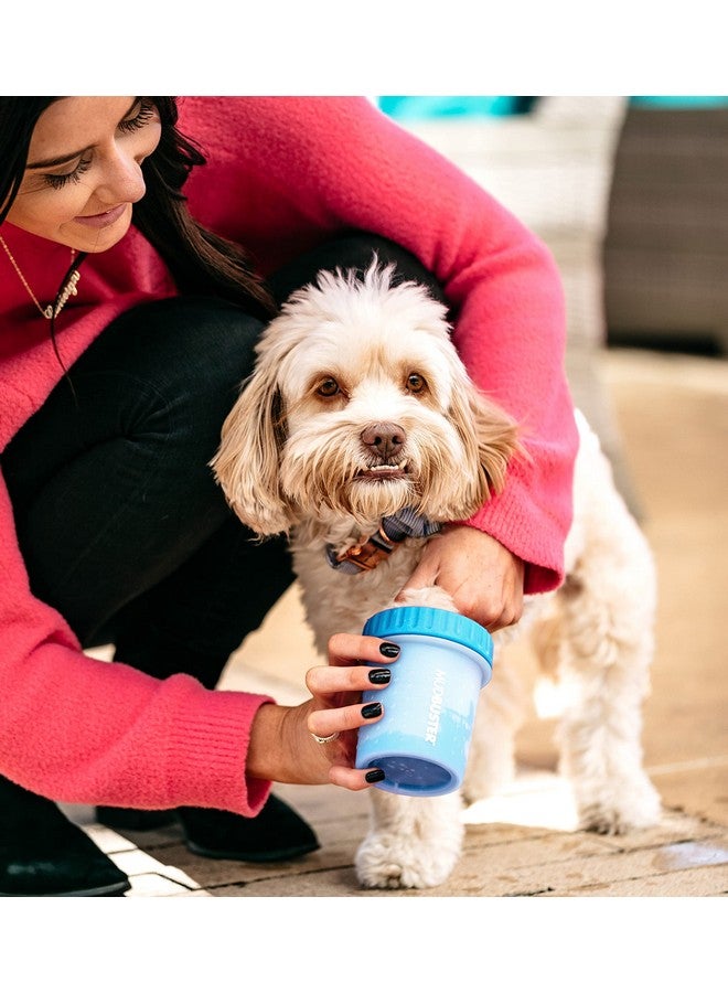 Dexas MudBuster Portable Dog Paw Cleaner, Small, Blue - Image 3