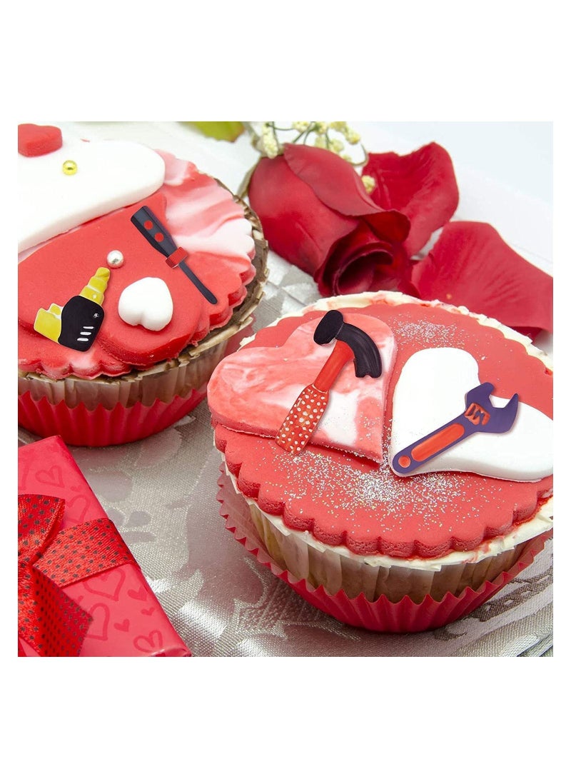 نيبمينينت 2 Pieces Hand Tools Silicone Mold 3D Sugar Chocolate Fondant Molds Mini Cupcake Cookie Decorating Desserts Cake Topper Decorations - Image 4