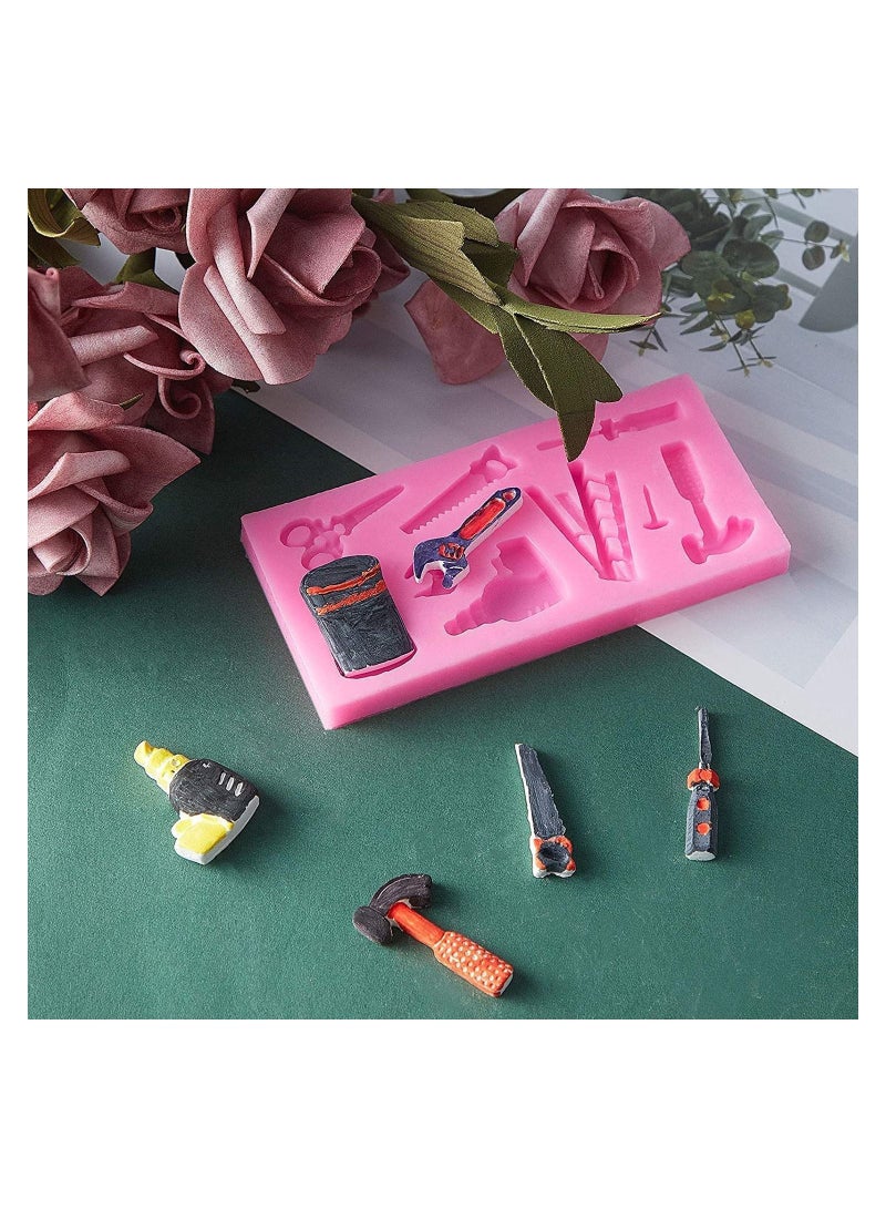 نيبمينينت 2 Pieces Hand Tools Silicone Mold 3D Sugar Chocolate Fondant Molds Mini Cupcake Cookie Decorating Desserts Cake Topper Decorations - Image 5