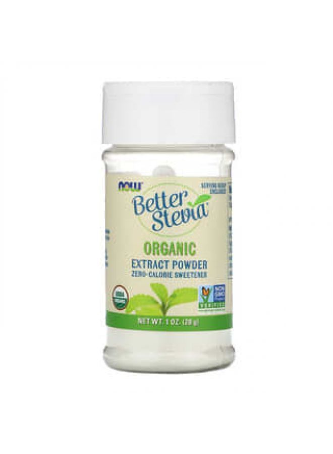 Now Foods NOW Foods, BetterStevia, Organic Extract Powder, 1 oz (28 g)  - Image 2