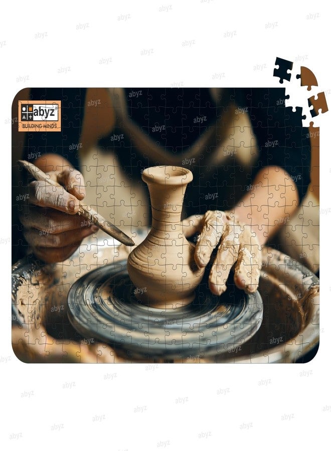 أحجية الصور المقطوعة الخشبية من ABYZ - مجموعة لعب وعاء سيراميك من الطين للمرح والتعليم والمستكشفين الصغار، 252 قطعة ألعاب ذهنية متعددة الألوان | هدية عيد ميلاد للأطفال (6 سنوات فأكثر). - Image 3