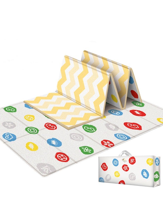 Aikenn Baby Play Mat,Reversible Baby Play Mat Baby Mat For Floor,Foldable Baby Play Mat,Soft Cushioning Foam Play Mats For Babies And Toddlers, Washable Baby Crawling Mat,For Baby To Play On Floor Bedroom Nursery Playroom(200*180*1cm) - Image 4