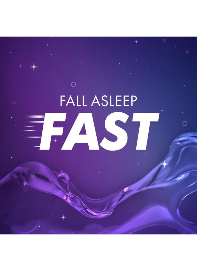 Vicks , Nighttime Sleep Aid Liquid, FREE OF Alcohol & Artificial Dyes, 50 mg Diphenhydramine HCl, No.1 Sleep Aid Brand, Fall Asleep Fast, Non-Habit Forming, Soothing Berry Flavor, 12 FL OZ  - Image 3