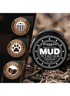 bossman Mudstache Wax Unscented Mustache Wax - Mustach Grooming Care - Strong Hold For Taming, Training And Styling (1Oz)  - Image 5