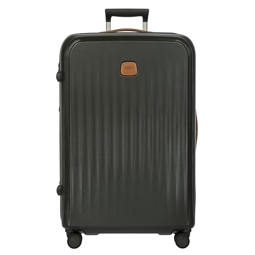 Bric's Brics Taormina UltraLight Checked Luggage Expandable Hard Shell Suitcase with TSA Lock AntiTamper Zippers 360 Spinner Mobility Wheels 30 Inch Olive - Image 1