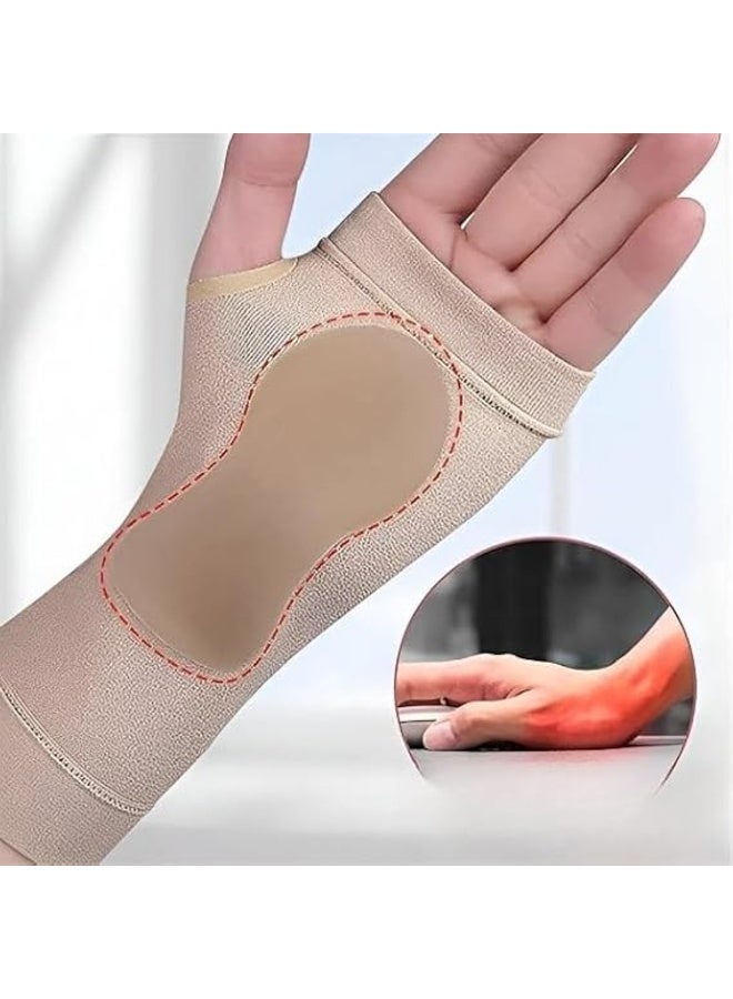 كم جل للمعصم واليد - تصميم مريح يساعد على دعم منطقة المعصم أثناء استخدام الكمبيوتر والموبايل لفترات طويلة ومناسب للاستخدام اليومي والعمل والأنشطة المختلفة (W) - Image 3