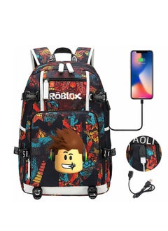ROBLOX Comic USB Password Lock Backpack Three-Piece Set 