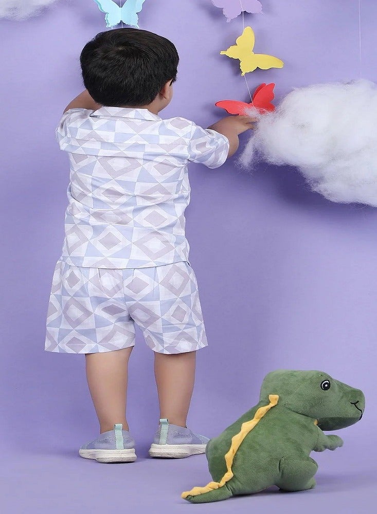 بولكاتوتس طقم منسق بأكمام نصفية من Polka Tots - أرجواني - Image 2