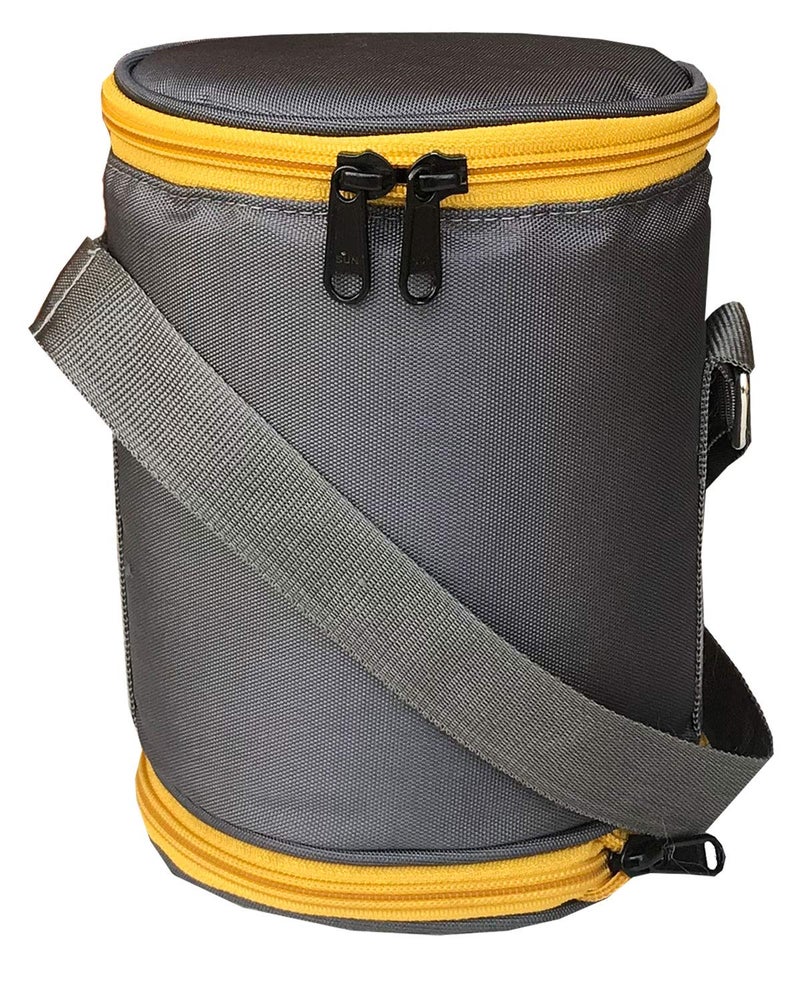 FOONTY Double Decker Waterproof Lunch Bag/Lunch Box(Grey,7060) - Image 1