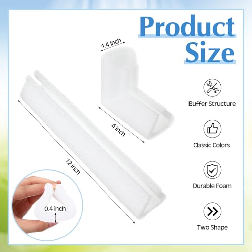 Landical 24 Pcs TV Moving Foam Corner Protectors Mirror Picture Frame Shipping Moving Packaging Protection Cushioning Foam Sets Corner Furniture Edge Protectors Shipping for Photo Artwork - Image 2