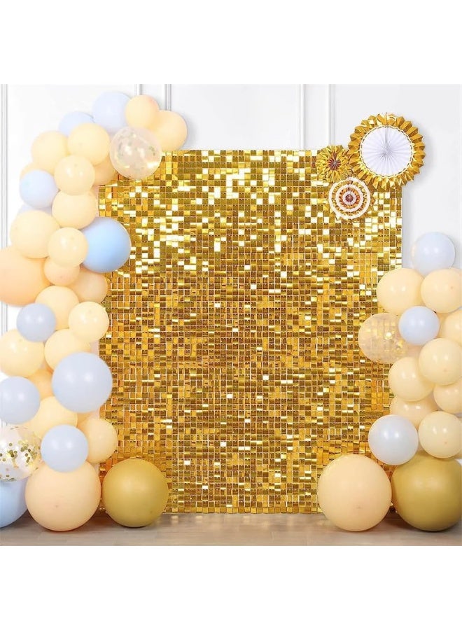 خلفية جدارية لامعة 24 قطعة من الألواح الجدارية، حامل جدار لامع، ألواح جدارية مربعة لامعة، زينة خلفيات الصور، ألواح لامعة بمقاس 30X30 سم لحفلات عيد الميلاد، الذكرى السنوية، الخطوبة - Image 5