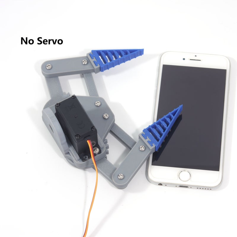 م gripper روبوتي مرن رمادي اللون بنمط المحاكاة الحيوية، مناسب لمشروع STEM التعليمي DIY للذراع الروبوتية. - Image 4