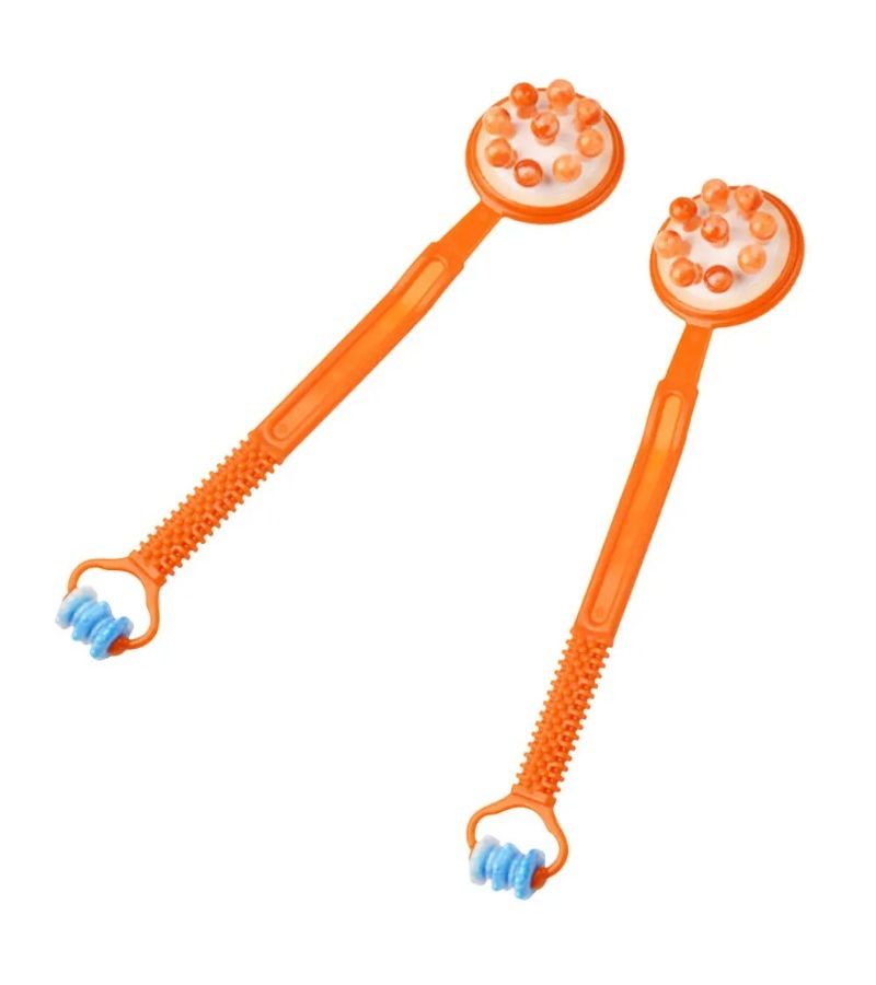 Orange Air Cushion Nine Bead Massage Hammer For Back Neck Tapping Stick - Image 5