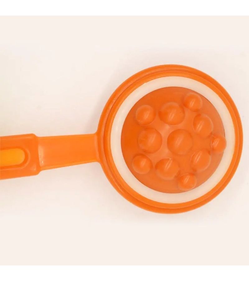 Orange Air Cushion Nine Bead Massage Hammer For Back Neck Tapping Stick - Image 4