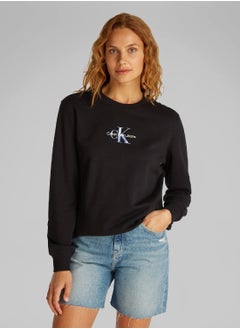 Women's Monogram Sweatshirt - Cotton, Black - pzsku/ZFF9B5249F549FC006F00Z/45/_/1738760563/56b03153-ce29-4631-b928-dafc6a9bf037