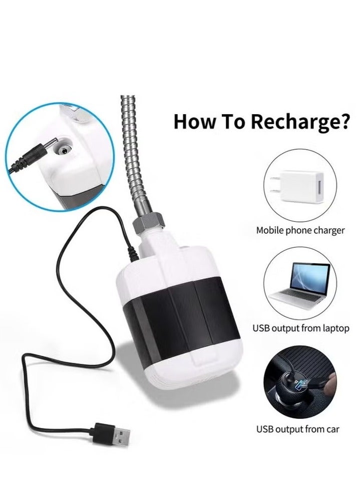 Portable Camping Shower, USB Rechargeable Outdoor Shower Pump, Electric Handheld Shower with Stainless Steel Head, Gentle Water Flow for Camping, Hiking, Travel, Beach, Pet Care & Flower Watering - Image 3