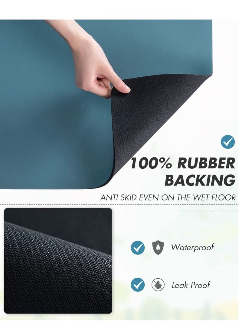 MIXDE - Coffee Mat 50x60cm Hide Stain Rubber Backed Absorbent Dish Drying Mat for Kitchen Counter-Coffee Bar Accessories Fit Under Coffee Maker Coffee Machine Coffee Pot Espresso Machine - Image 1