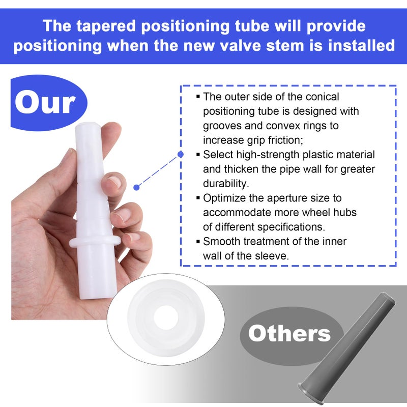 طقم أدوات تغيير صمامات الإطارات بسرعة، أداة استبدال صمامات الإطارات الأساسية بسرعة، أداة مثالية لاستبدال الصمامات المتسربة في السيارات، الدراجات الرباعية، الشاحنات، الدراجات النارية، إلخ. مع 5 صمامات TR413، أداة صمام بأربعة اتجاهات - Image 2